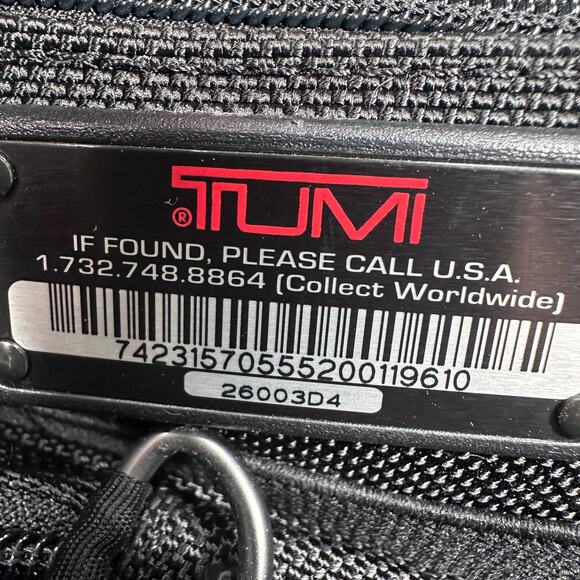 Tumi Alpha Deluxe Expandable Laptop Briefcase Rolling Carry-On Bag Black 26003D4 - Picture 12 of 16